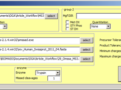 OmssaGui Main Window