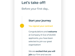 Share the entire onboarding journey with new hires