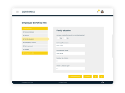 Build custom forms to collect employee data