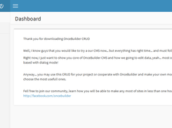 Welcome page