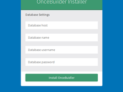 OnceBuilderDBinstaller Screenshot 1