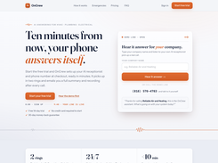 OnCrew homepage - AI answering service for contractors