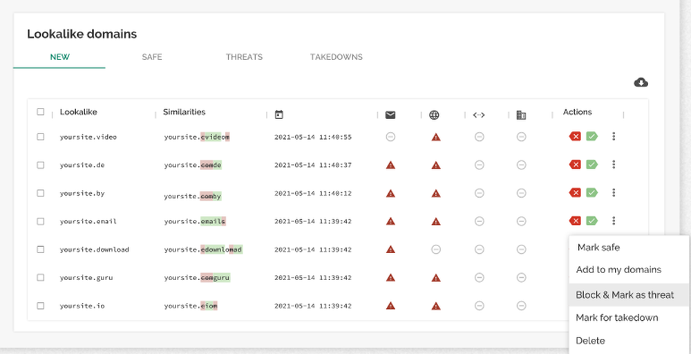 OnDOMAIN scans 150 million newly active hostnames every day, discovering malicious activity that would otherwise go unnoticed.