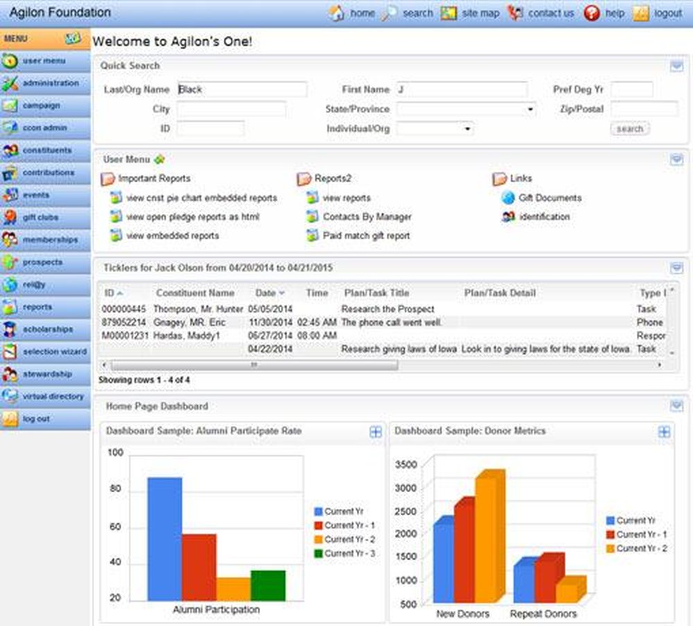 One-HomePage-Dashboard