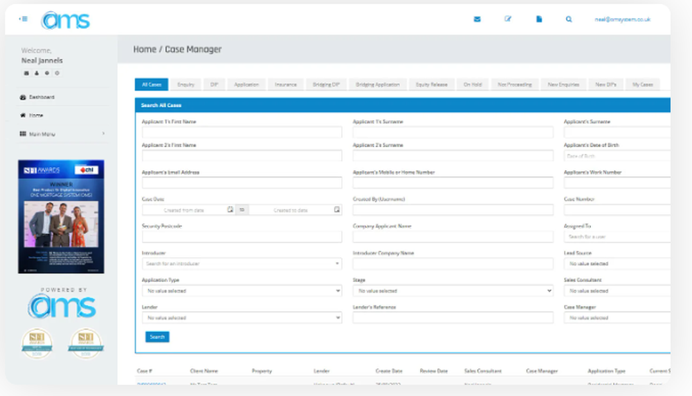 One Mortgage System (OMS) Screenshot 1