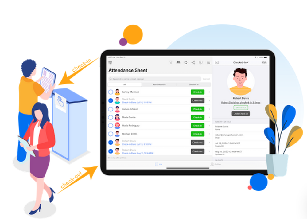 One Tap Check-In Screenshot 1