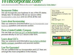 101incorporate.com Screenshot 1