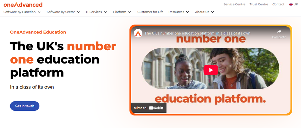 OneAdvanced Education Screenshot 1