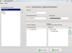 OneClickFTP 0.5.0 - The Main Window