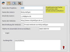 ONECLICKHTML Screenshot 1