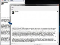 Grabbing HTML content and show it, from Google Talk winndow