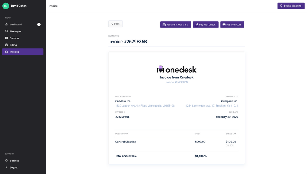 Onedesk Screenshot 1