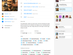internal employee profiles
