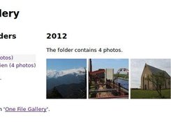 Default output of One Line Gallery