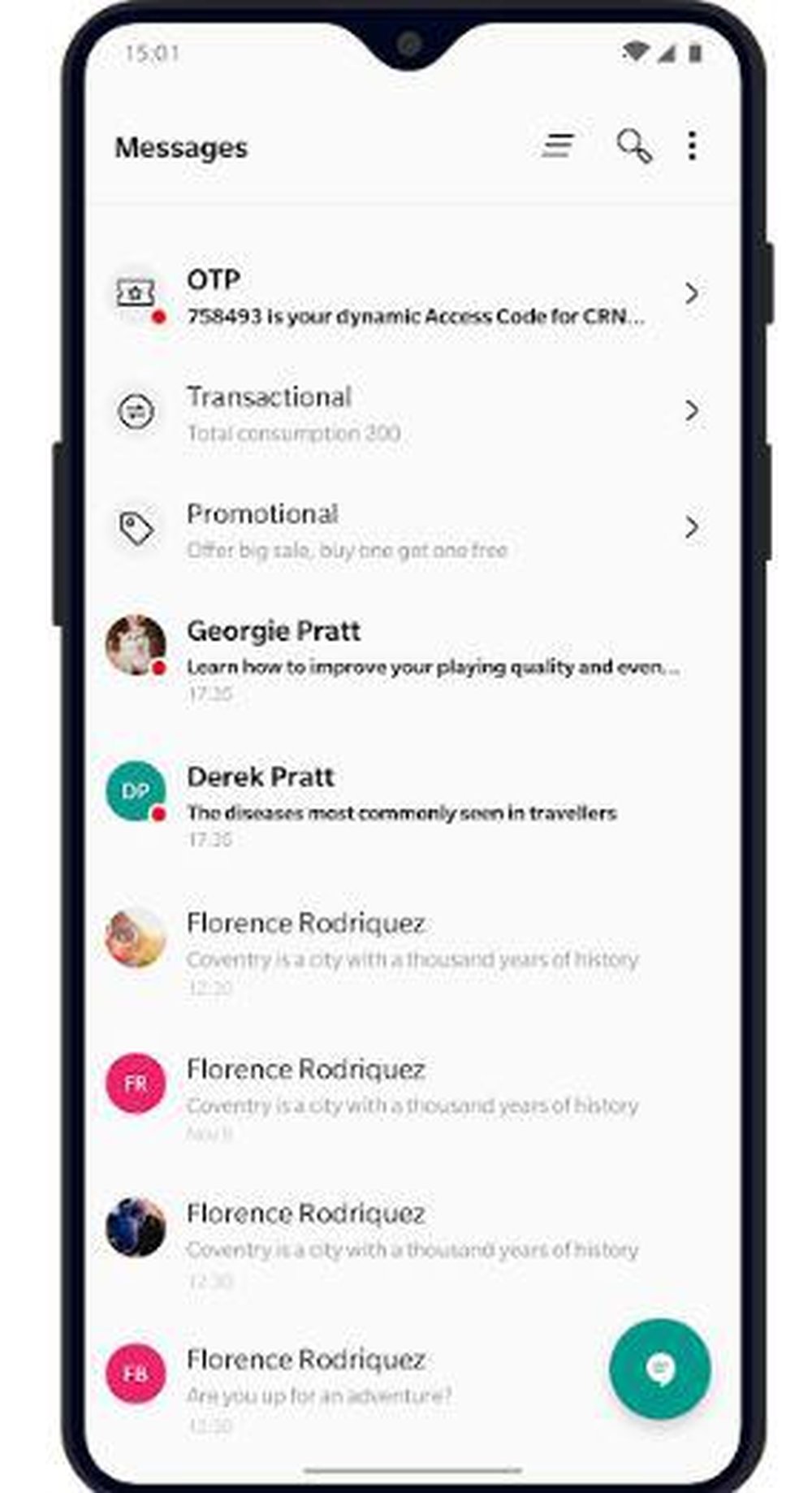 OnePlus Messages Screenshot 1