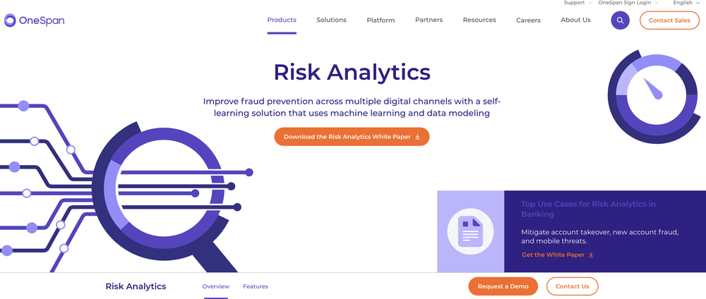 OneSpan Risk Analytics Screenshot 1