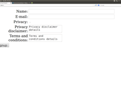 Basic no-styled english frontend