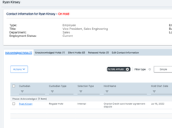 OnitX Legal Holds Management Screenshot 1