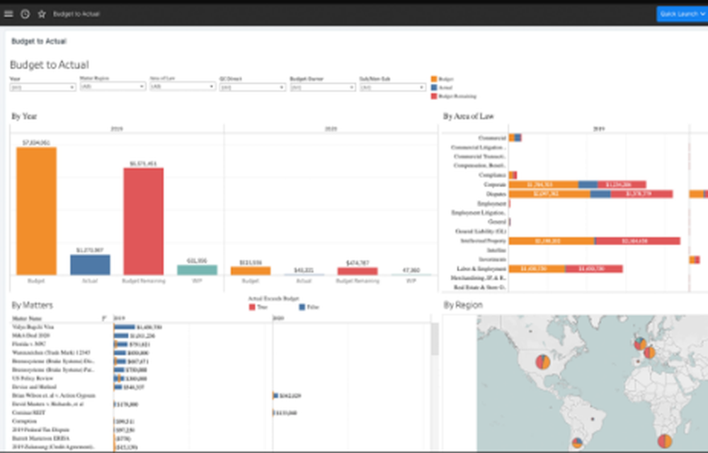 OnitX Legal Spend Management Screenshot 1