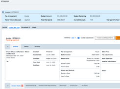 OnitX Legal Spend Management Screenshot 1