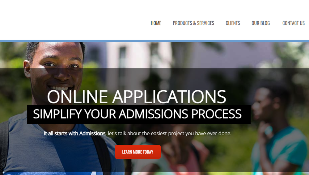 Online Application Software Screenshot 1
