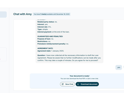 The result is a finished contract fully compliant with Swiss law, tailored to exact terms, and ready for immediate download.