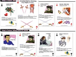 Fortune telling cards for a single zodiac signs