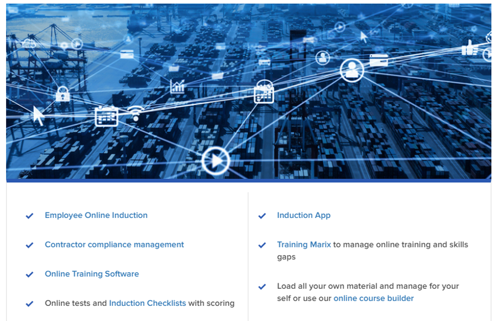 Online Induction Screenshot 1