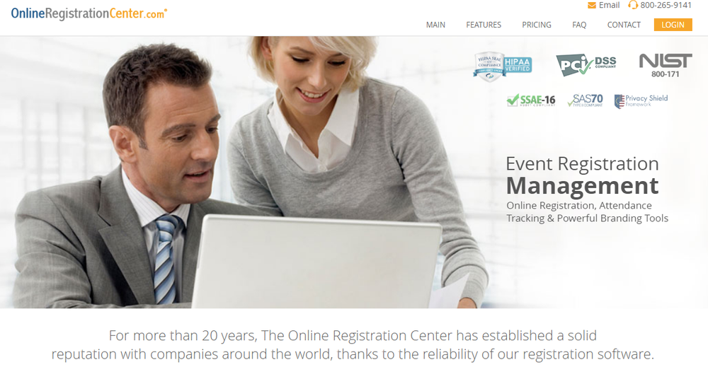 Online Registration Center Screenshot 1