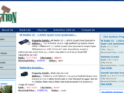 Online Auction System - Landing Page
