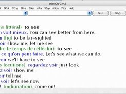 onlineDic 0.9.2 French -> English