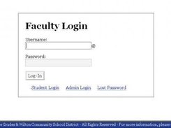 Staff/Faculty Login Page