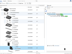 Onshape’s structured BOM view with part revisions and ‘where used’ traceability for complex assemblies.