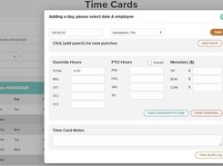 OnTheClock-Timecard Editing