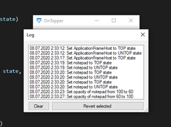 Actions logs