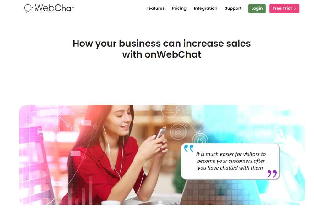 onWebChat Screenshot 1