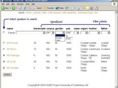 Searches can be performed across transcripts which meet cert