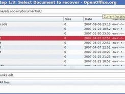 File recovery wizard step 1