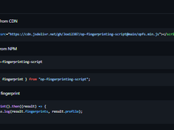 OP Fingerprinting Script (OPFS) Screenshot 1