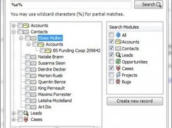 SugarCRM archiving related tree view