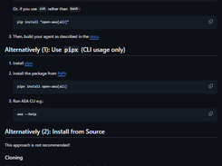 Open AEA Framework Screenshot 1
