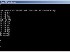 The console with a local chord network (running in the JVM).