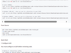 Open Code Review Screenshot 1