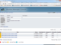 Worklist Manager Console 1