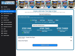 Open House Wizard QR & Text Code Registration Flyer creation