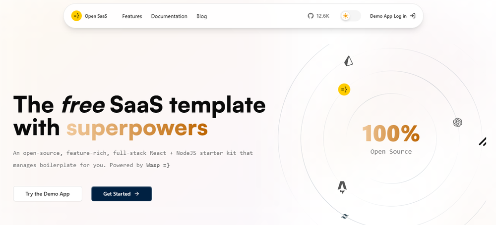 Open SaaS Screenshot 1