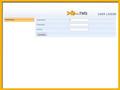 Login screen