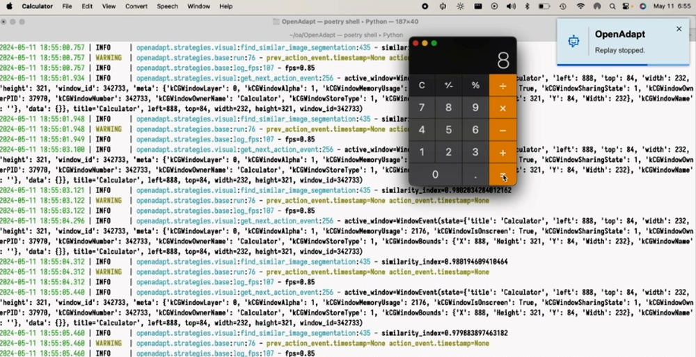 OpenAdapt Screenshot 1