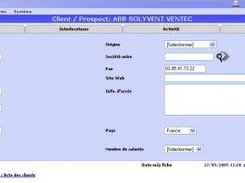 Extrait d'une fiche client