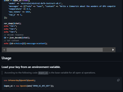 OpenAI API Client in PHP Screenshot 2